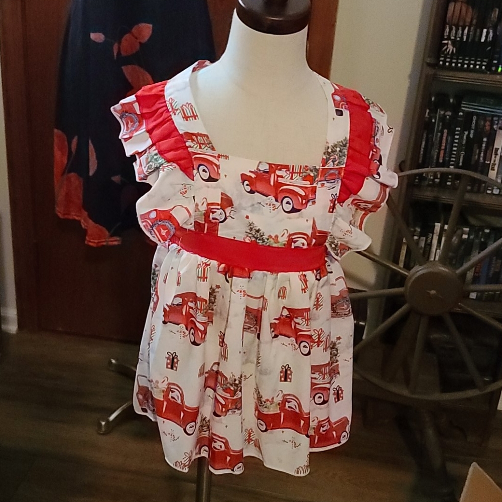 Girls bib dress